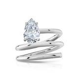 Vortex Pear Spiral Ring