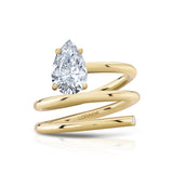 Vortex Pear Spiral Ring