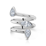 Vortex Triple Stone Ring