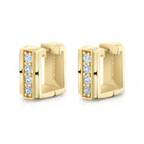 Vortex Round Square Earrings