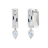 Vortex Baguette Pear Square Earrings