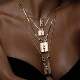 Small Blade Double Pear Pendant