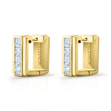 Vortex Square Princess Square Earrings