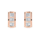 Vortex Baguette Square Earrings