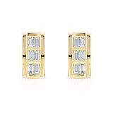 Vortex Baguette Square Earrings