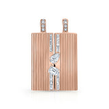 Medium Blade Pear & Emerald (Round & Baguette Pave)