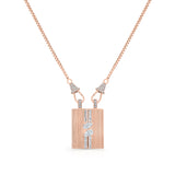 Medium Blade Double Pear (Round & Baguette Pave)