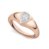 Vortex Pear Signet Ring