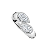 Twin Pear Ring
