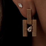 Blade Double Pear Earrings