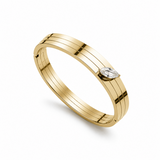 Three Row Marquise Bangle