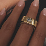Vortex Emerald Chunky Ring