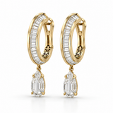 Rêve Step Cut Pear Earrings
