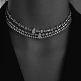 Rêve Baguette & Pear Tennis Necklace