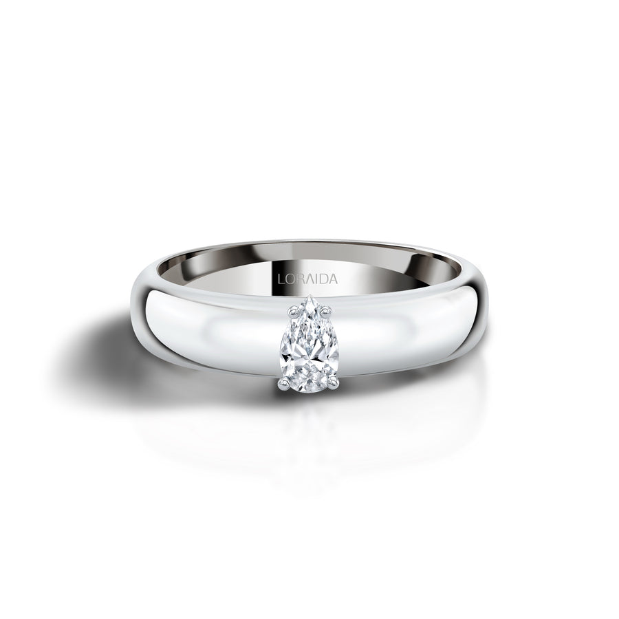 Stacker Small Pear Diamond Ring