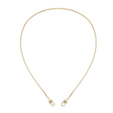 Iridiscent Chain Half Pave Clasp