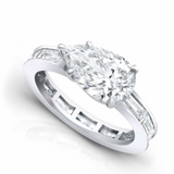 Youness Pear Pinky Ring