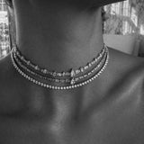 Rêve Baguette & Pear Tennis Necklace