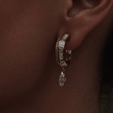 Rêve Step Cut Pear Earrings