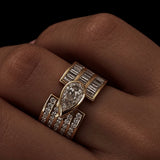 Vortex Pear Floating Ring