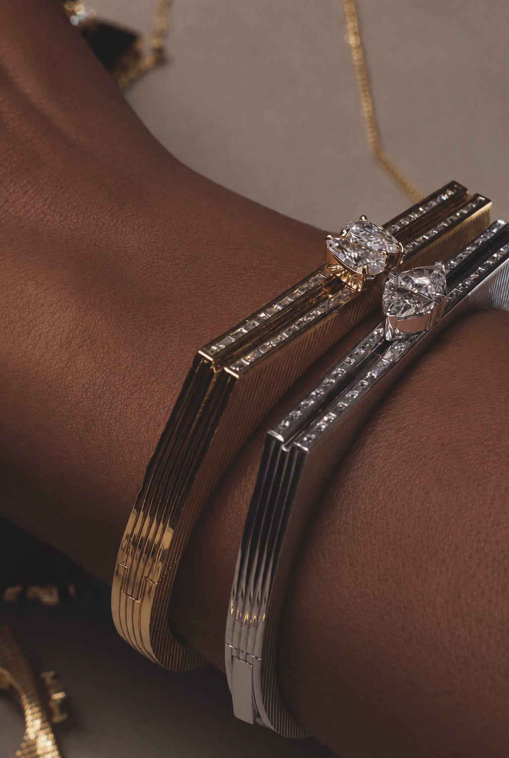 Blade Double Trilliant Bangle