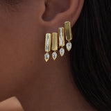 Vortex Double Pear Hanging Hoops
