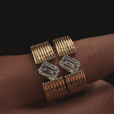 Orbit Emerald Pinky Ring