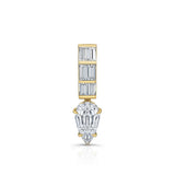 Rêve Pear Step-Cut Clasp with Double Baguette Rows