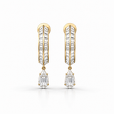 Rêve Step Cut Pear Earrings