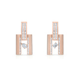 Blade Edge Double Pear Earrings