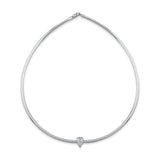 Round Omega Pear Necklace