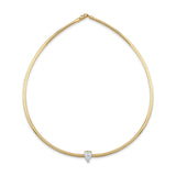 Round Omega Pear Necklace