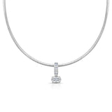 Rêve Moval & Baguette Omega Necklace