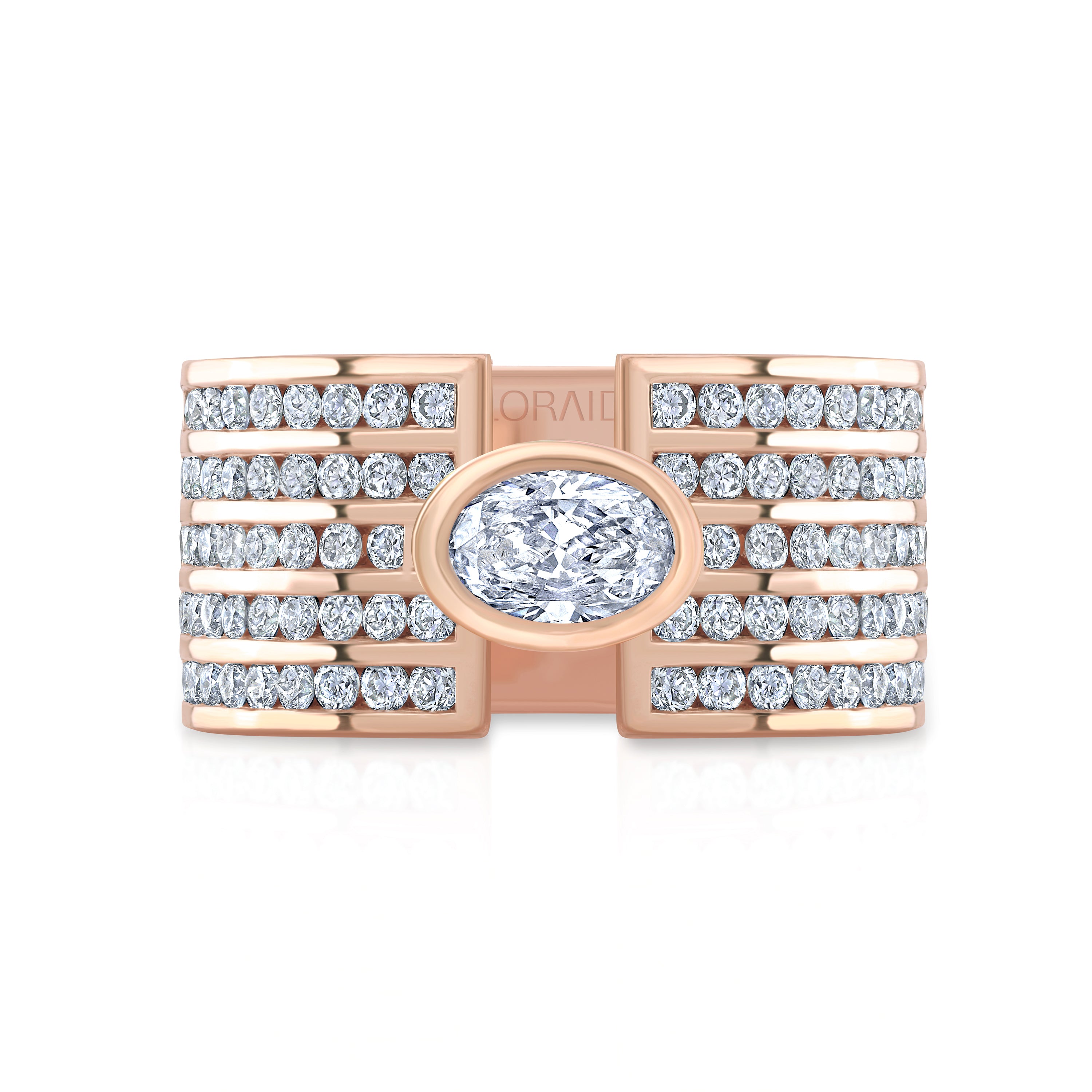 Vortex Oval & Round Floating Ring – Loraida