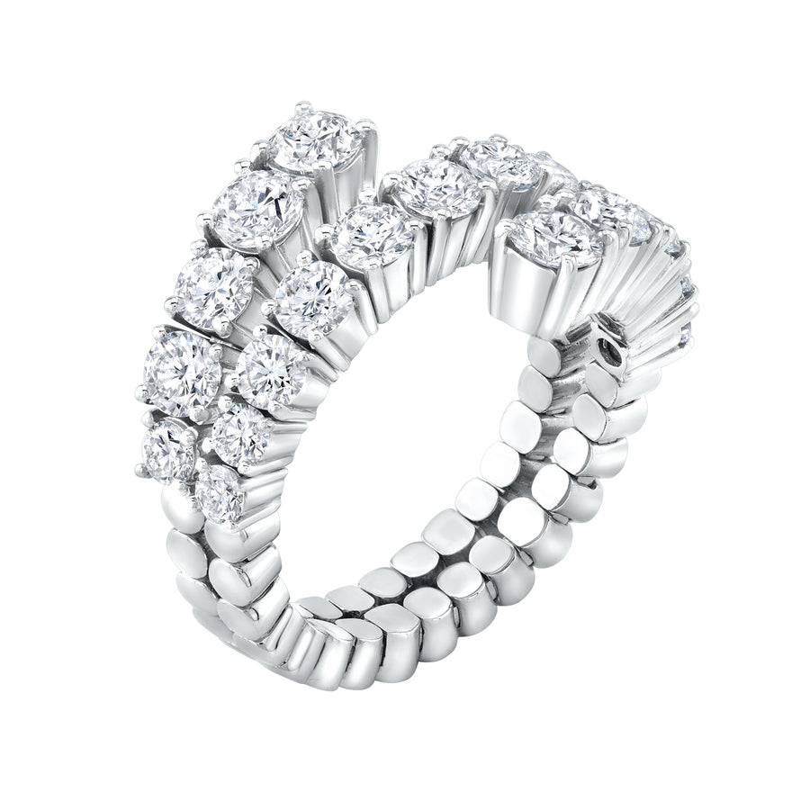 Infinity Double Spiral Ring
