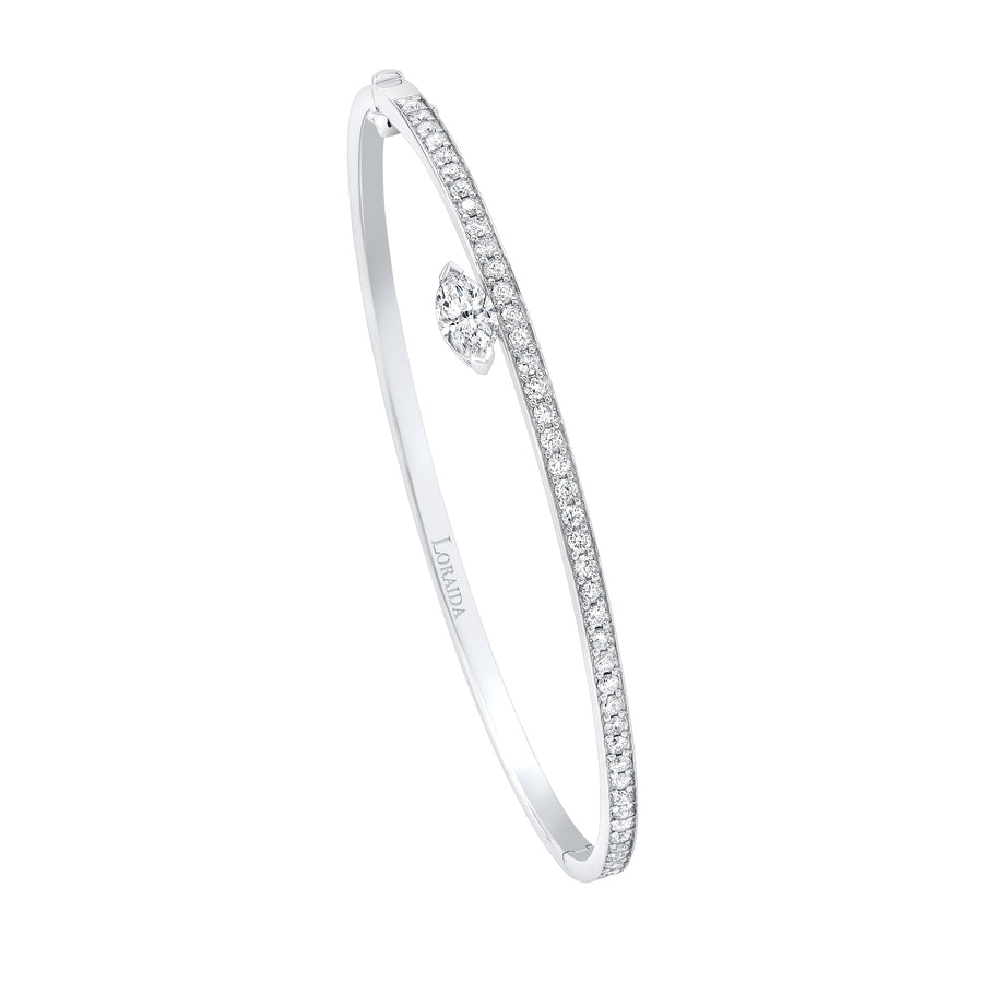 Flowing Marquise Bangle