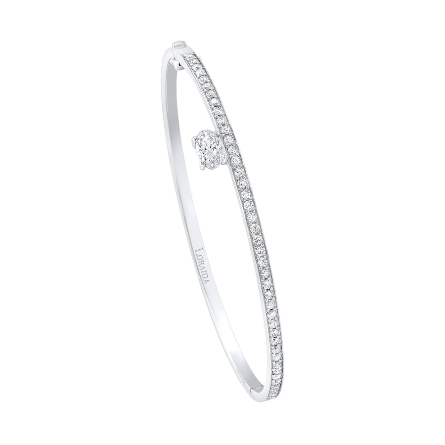 Flowing Oval Bangle